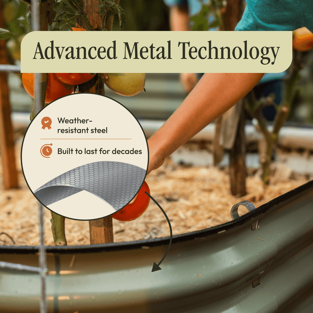 Gro-Rite "No Tools Needed" Premium Metal Raised Garden Bed Kit