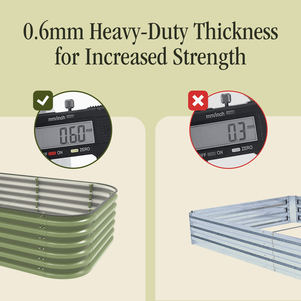 Gro-Rite "No Tools Needed" Premium Metal Raised Garden Bed Kit