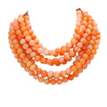 Chunky Multi-Strand Beaded Necklace with Magnetic Clasp